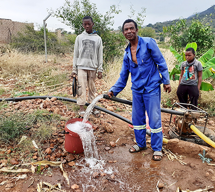 At Mammburu village you have to make you own plan for water