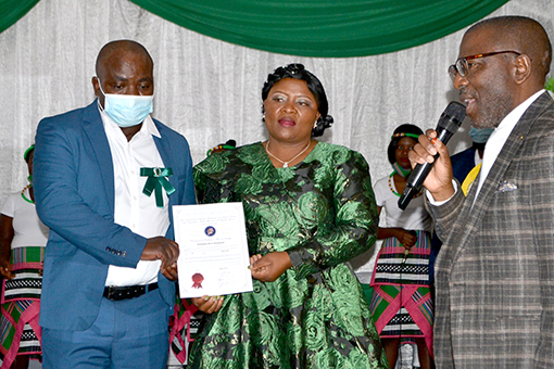 Newly ordained pastor at AFM's Word of Faith church