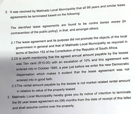 Makhado Council wants to grab the land of sport clubs