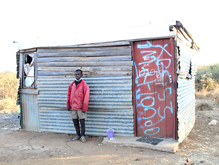 'Life is though in my shack,' says Mkhondo