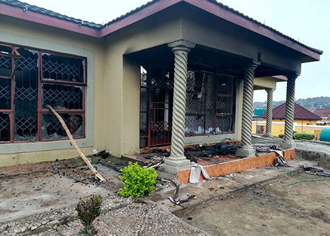 Couple burn to death after gunshots are heard
