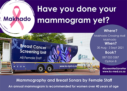 Breast cancer screening unit heads to Louis Trichardt