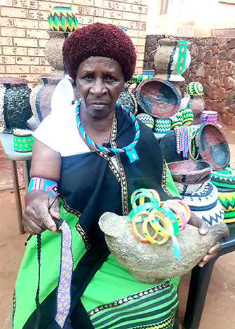 Dorah turns egg cartons into beautiful art