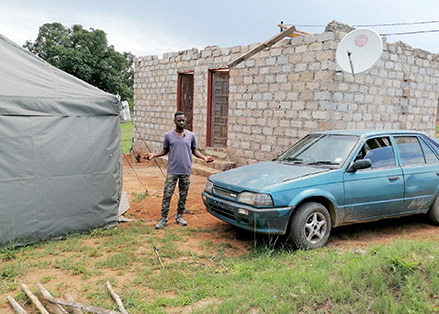 WATCH: Maringa calls for help to renovate his storm-damaged house