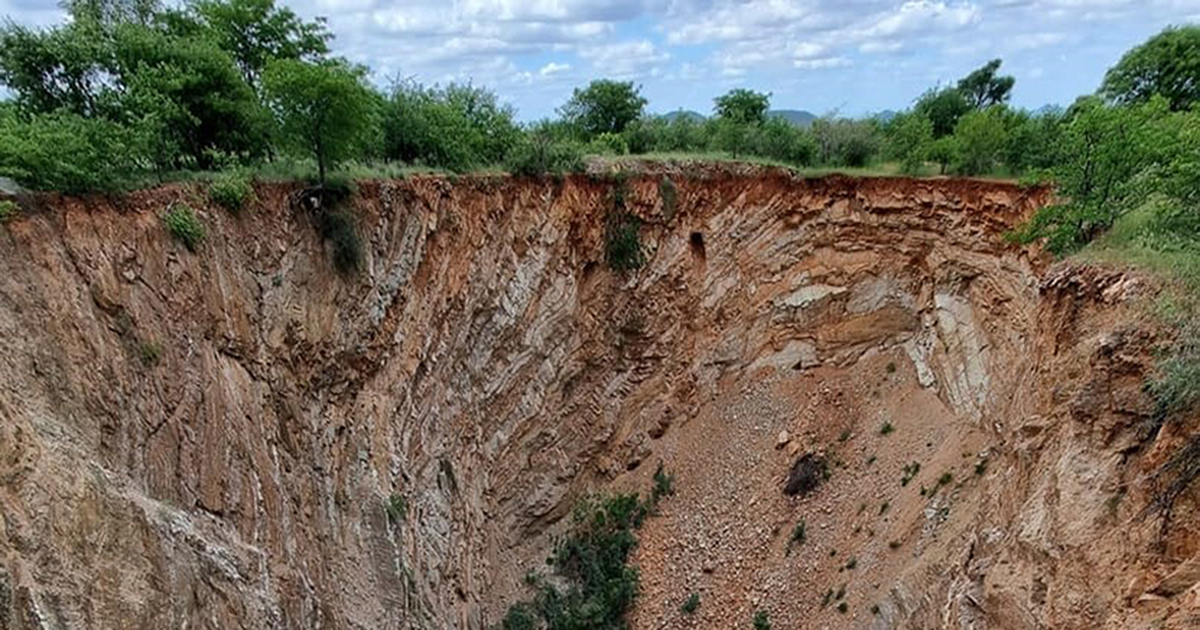 Sinkhole poses major danger to community