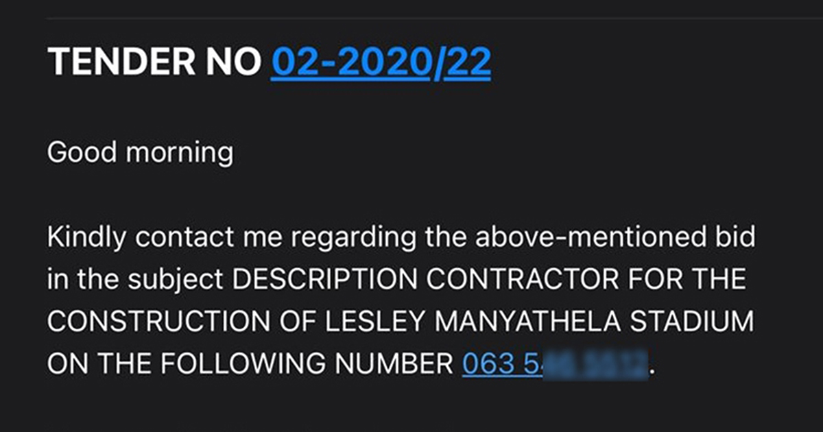 Beware of the latest tender scam