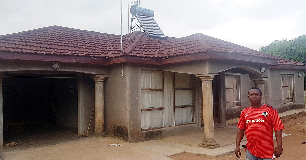 Don't judge a book by its cover, says 'poor' man with lovely house