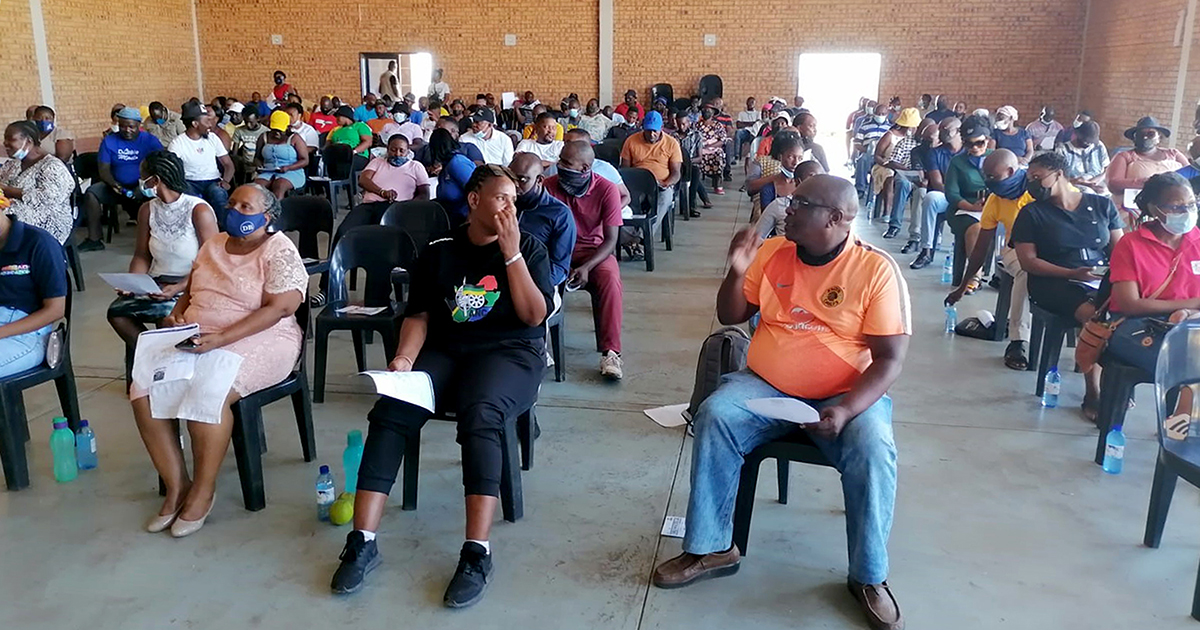 Nancefield residents unimpressed by imbizo