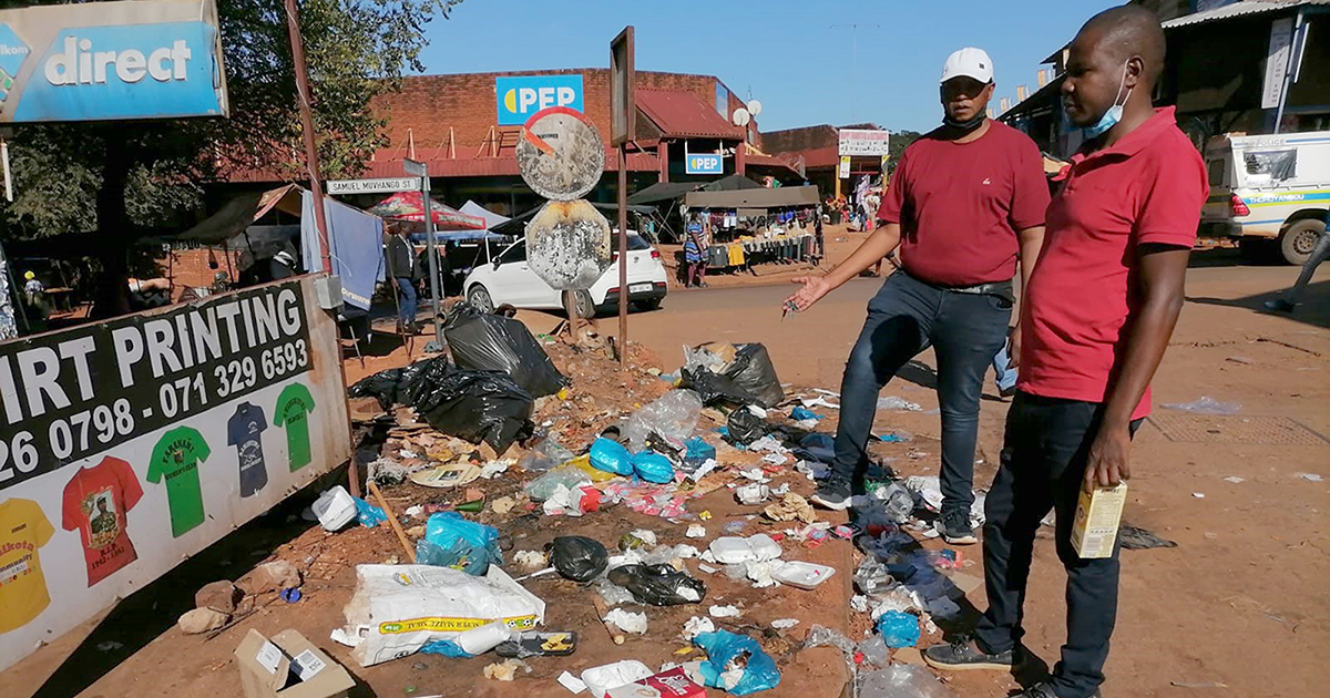 Is Thulamela failing to keep Thohoyandou's streets clean?