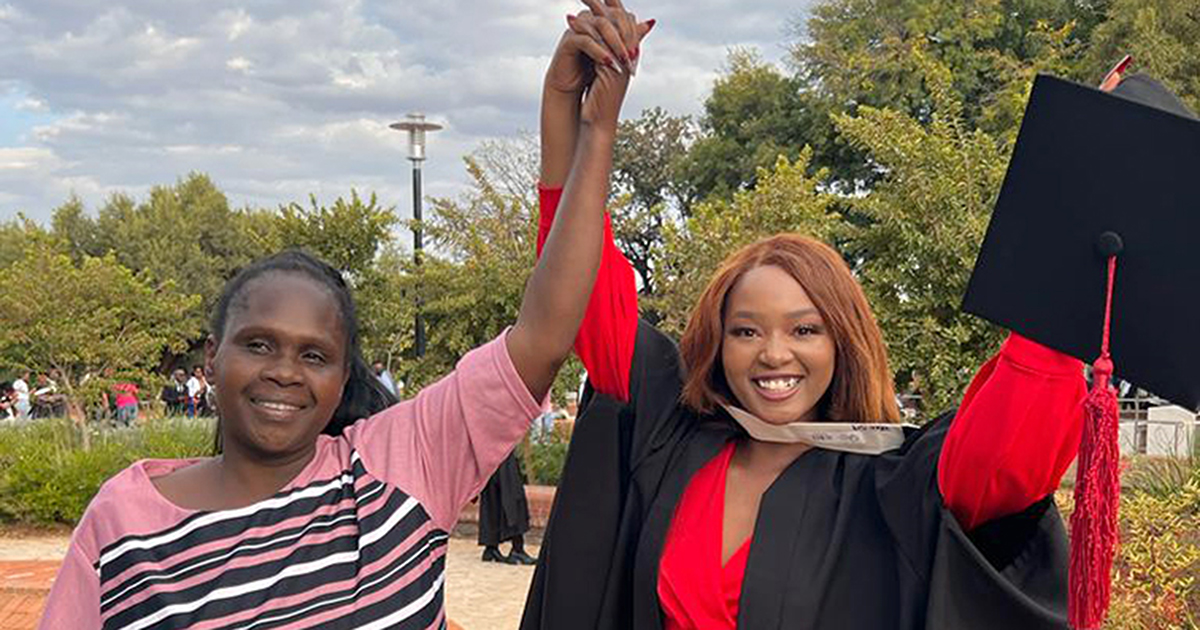 Unarine beats all odds to get degree