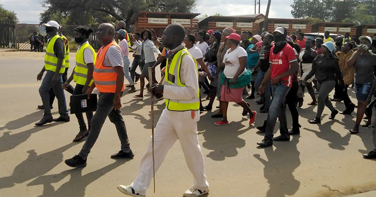 Collins Chabane residents march for better roads
