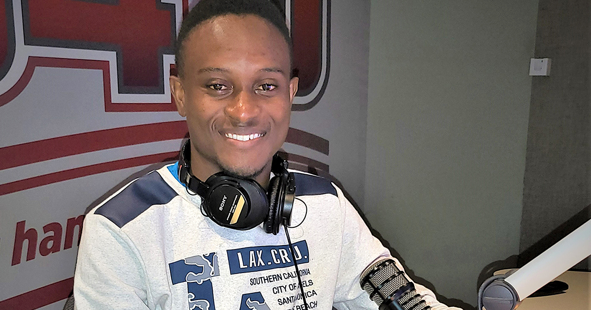The voice behind Musina FM's advertisements