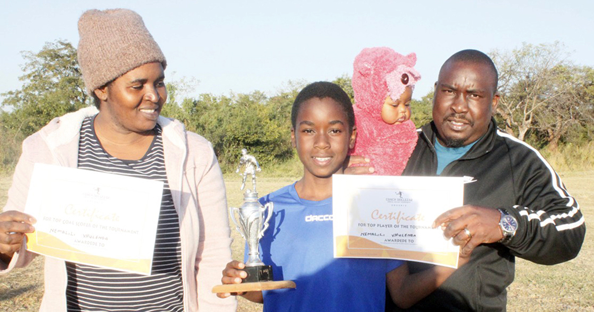 Vhulenda (14) amazes with his soccer skills
