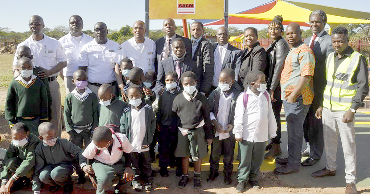 SACM helps Fulufhelo Special School to build new playground