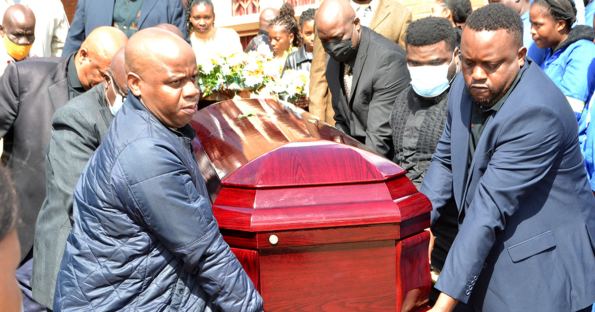 Maniini community pay their last respects to victim of GBV