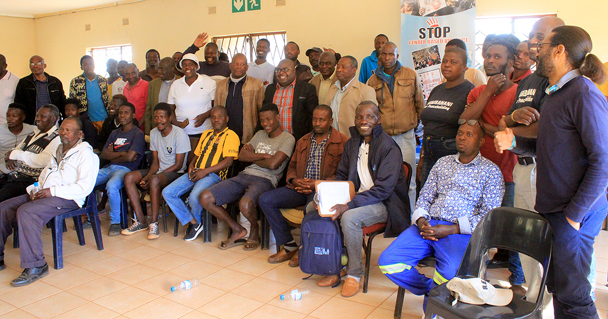 Men and boys talk about scourge of GBV