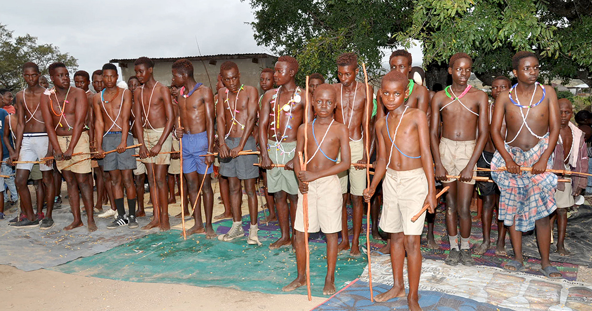 Boys return as men after initiation