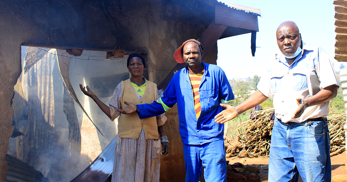 Pensioner asks for help after five-room house burns down