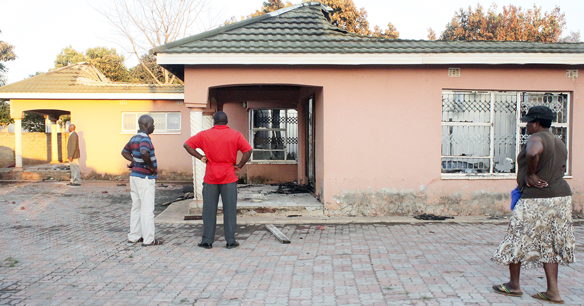 Siblings left destitute after house burns down