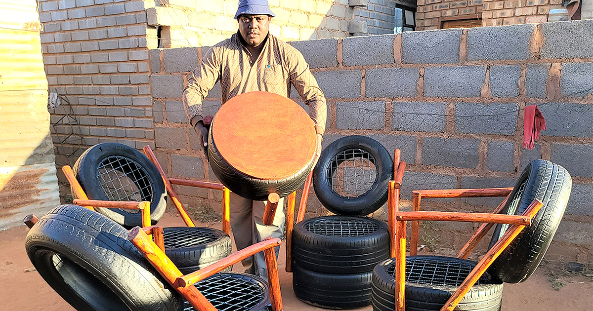 Munyembani gets creative with recyclables