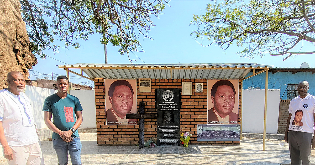 Wall of remembrance unveiled for the late Prof Matsaung