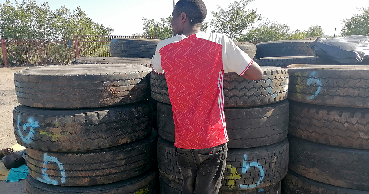 Even those with degrees have to hustle at the border to survive