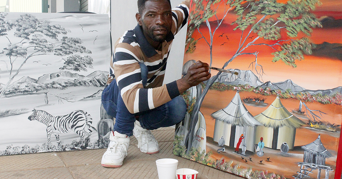 Abraham’s art depicts traditional lifestyles