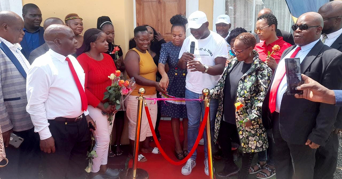 Gender-based violence victim receives new house as Valentine's gift
