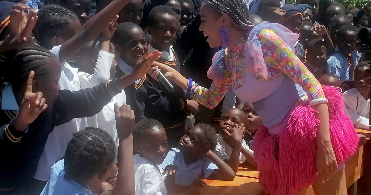 Sho Madjozi reaches out to the schools where she grew up