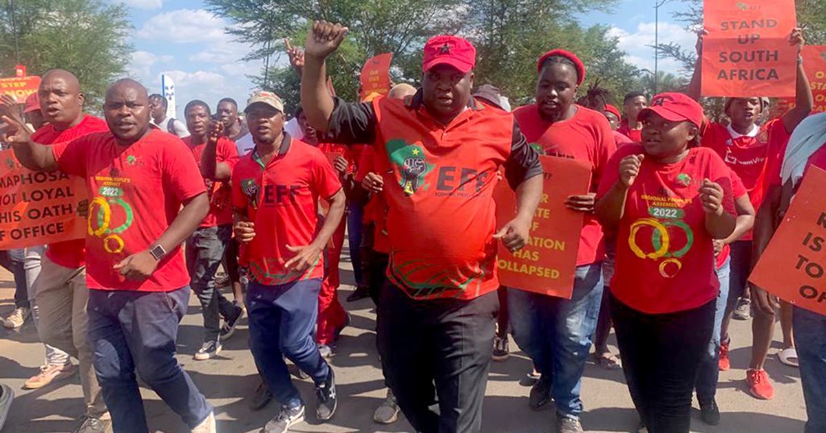 Monday's total shutdown was a huge success, reckons Vhembe EFF