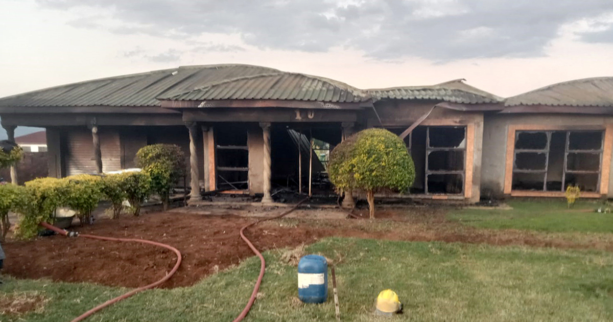 Family devastated after ten-room house burns down