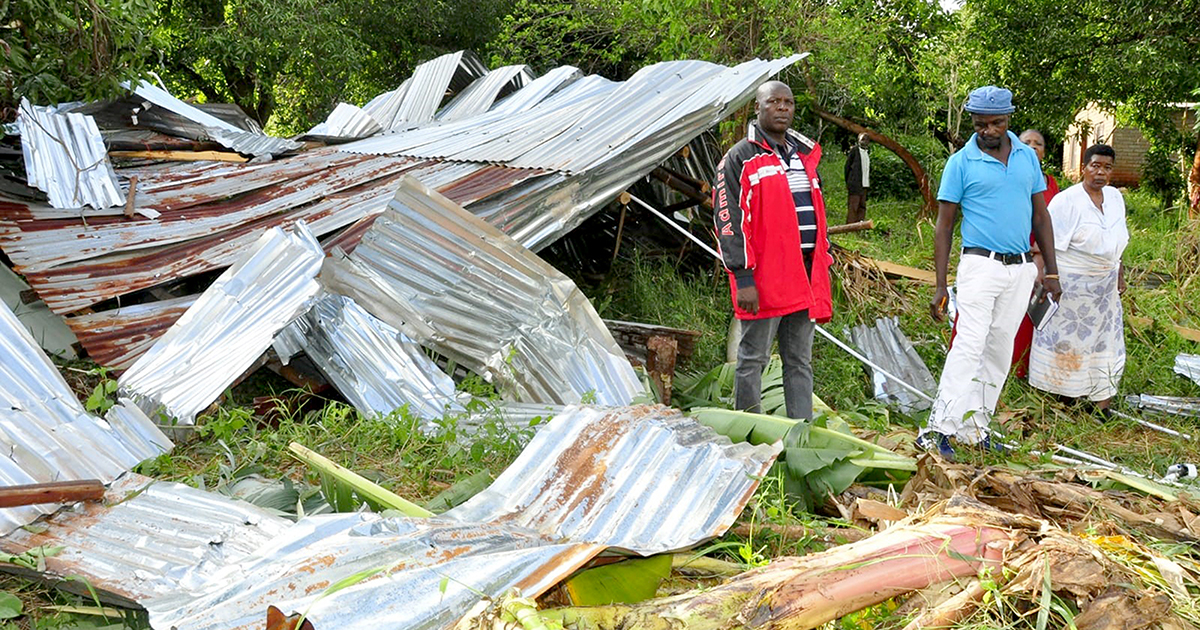 Freak storm leaves behind trail of destruction