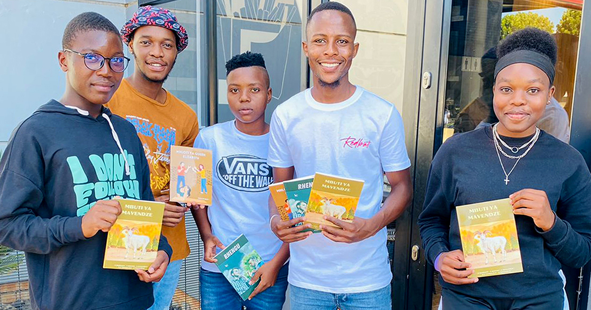 Ntsako's books demonstrate his love of Xitsonga