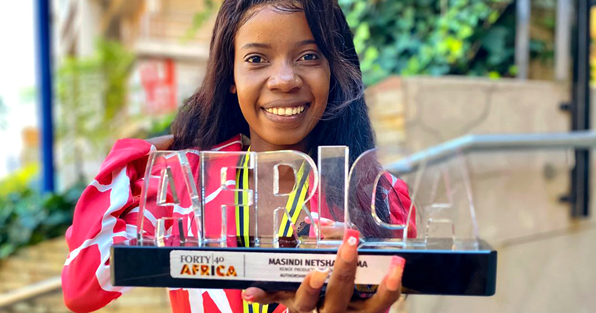 Masindi returns with the Forty under 40 Africa Award