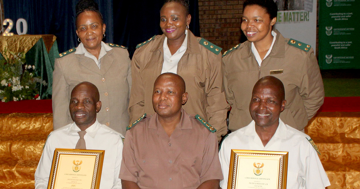 Certificates for wardens after decades of loyal service