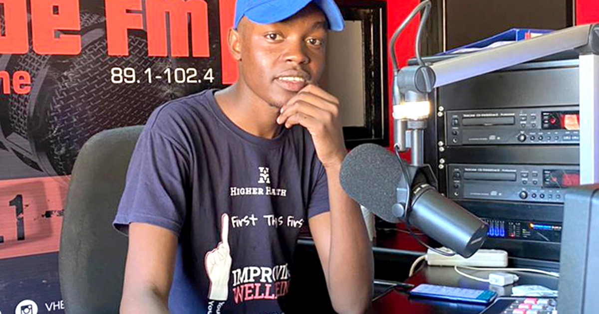 Dama is living his dream behind the radio microphone