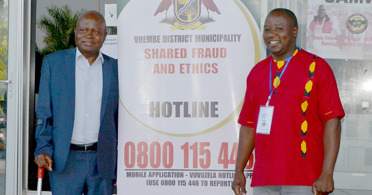Vhembe officially launches anti-fraud and ethics hotline