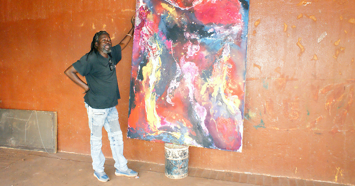Mainganye's love of art resonates in his students