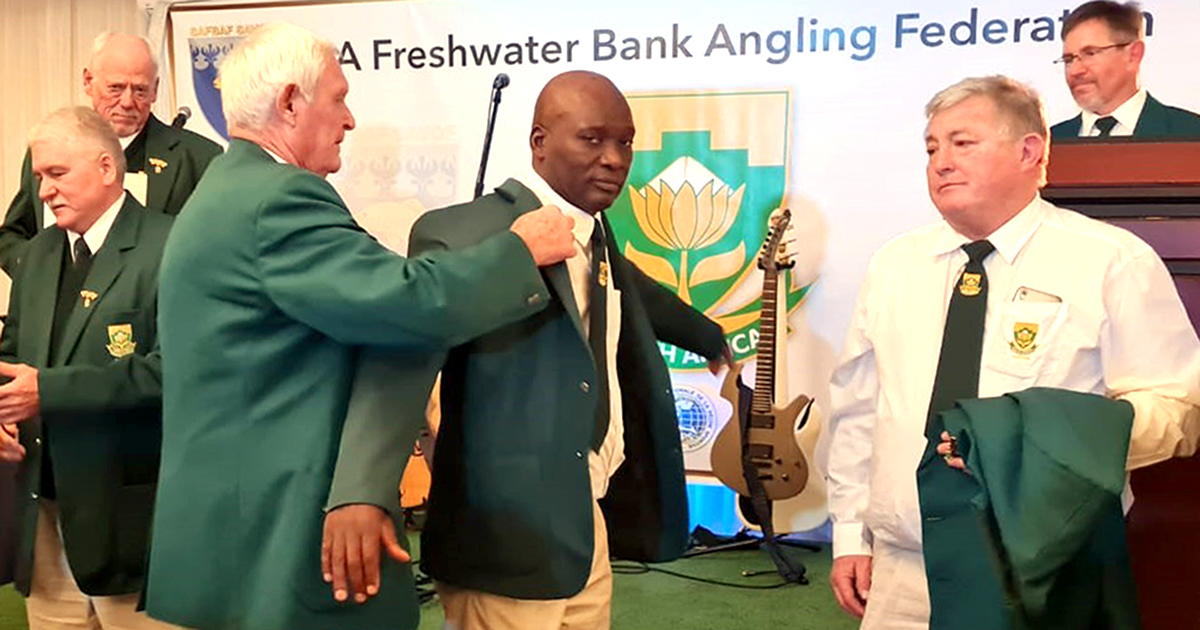 Calvin Nwendamutswu, the Master angler, earns his Protea colours