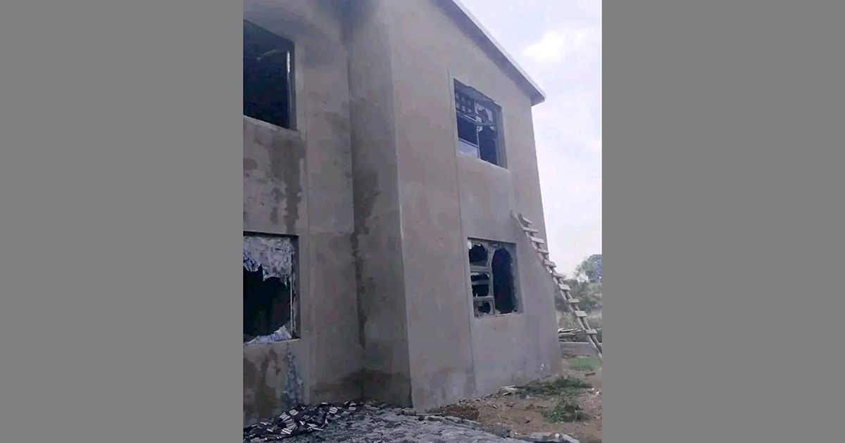 Woman arrested for allegedly setting fire to husband's luxury home
