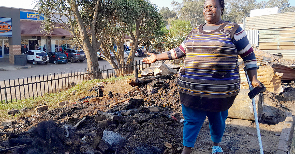 Devastated Elim hawkers count cost of mystery fire