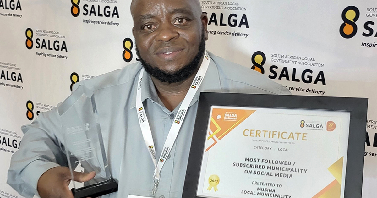 Musina Municipality wins national award for social media presence