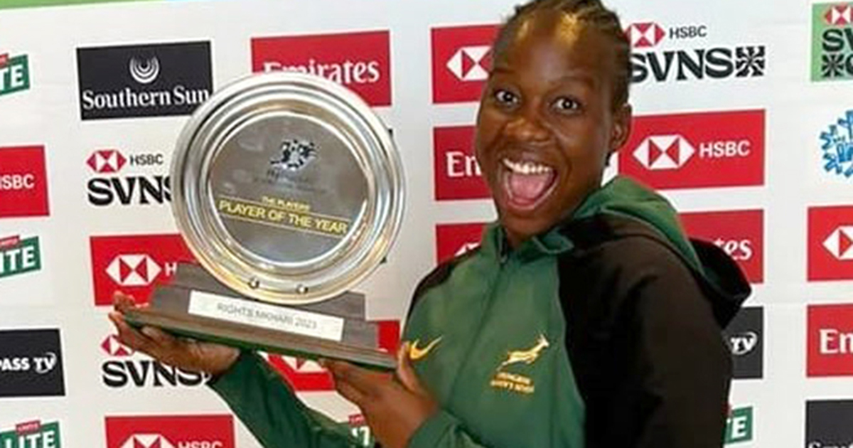 Rights Mkhari wins award as Boks players' Player of 2023