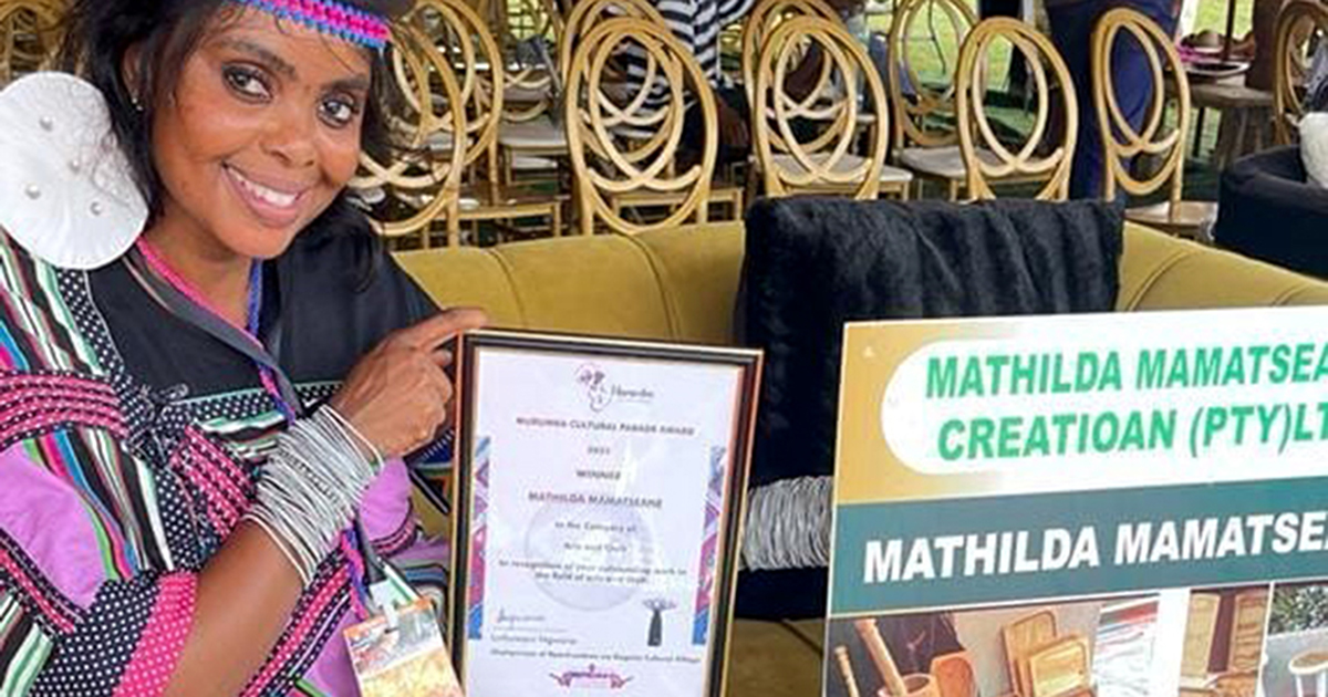 Mamatseane says her award will inspire other disabled people