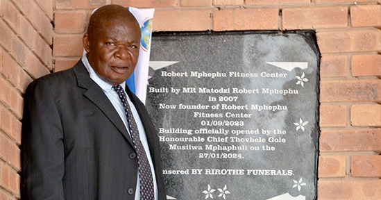 Senthara ya Robert Mphephu fitness yo vulwa hafhu Thohoyandou