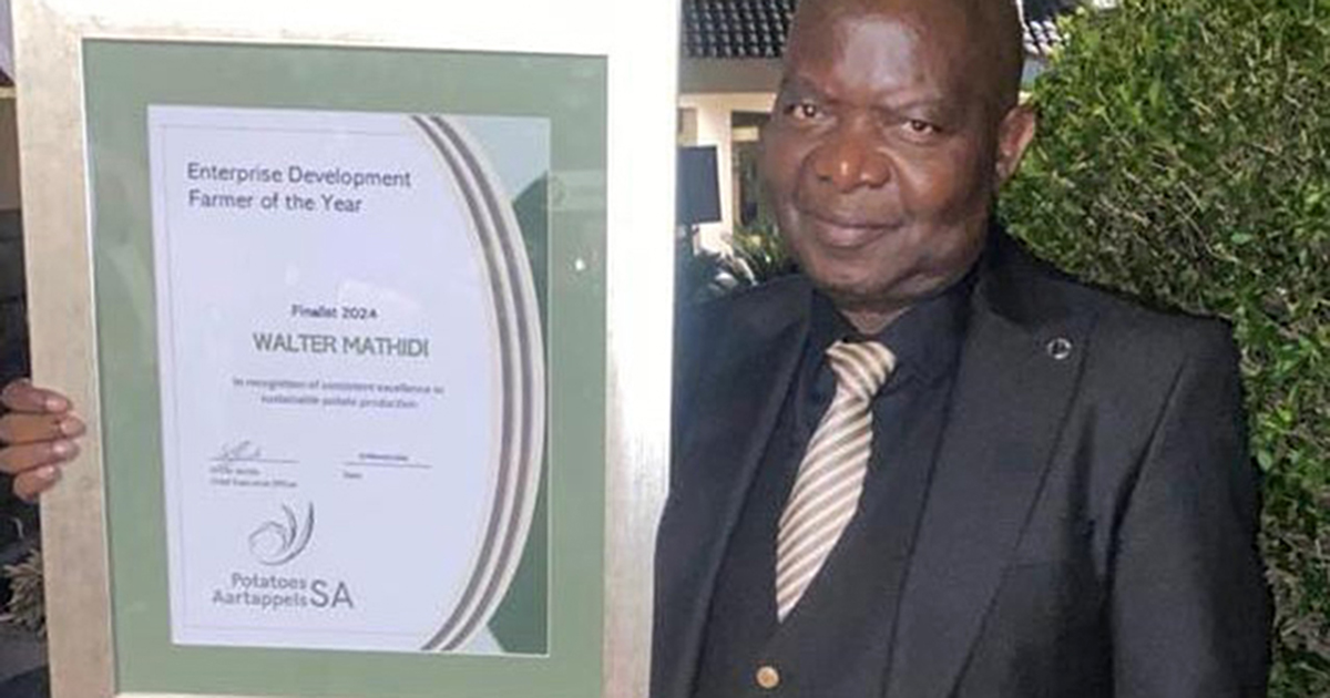 High honour for local farmer Tshianeo Mathidi
