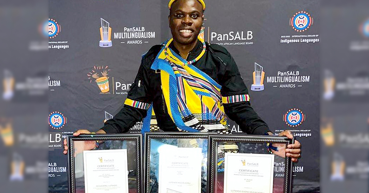 Vendaboy Poet receives three PanSALB awards