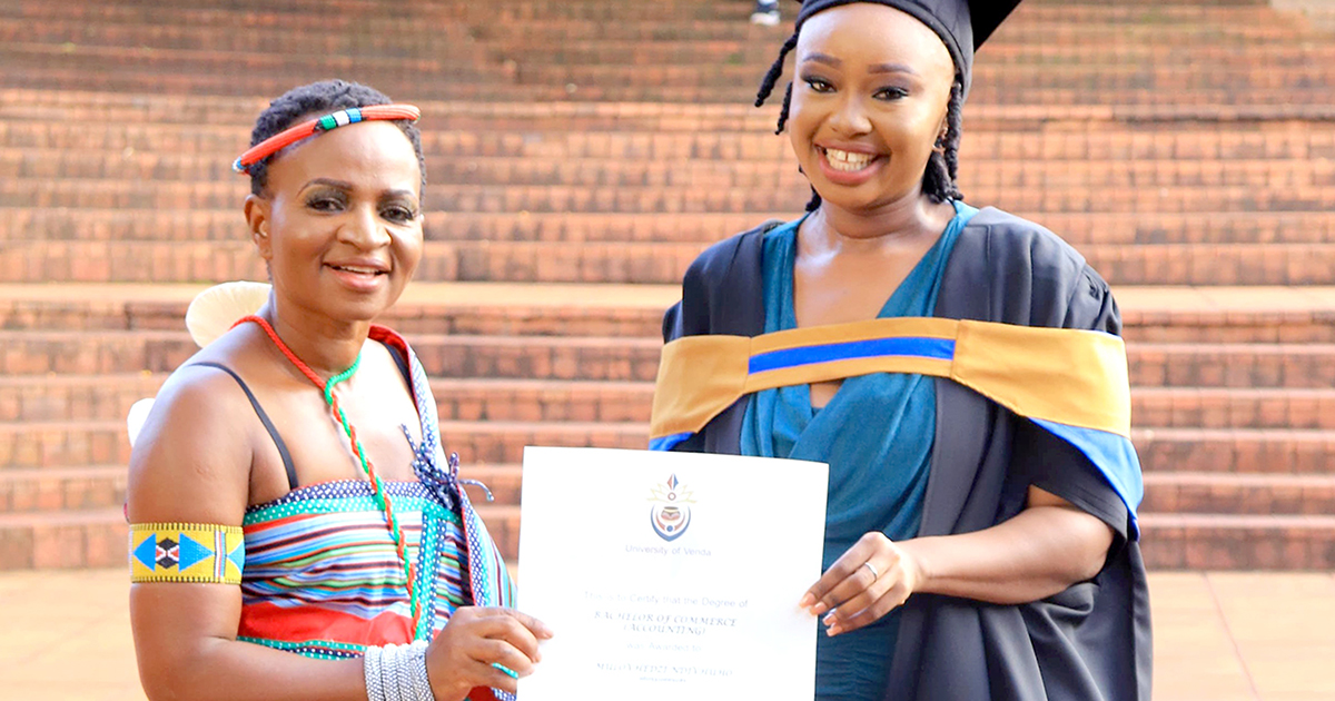 It looked impossible but Ndivhuho's mission is finally accomplished