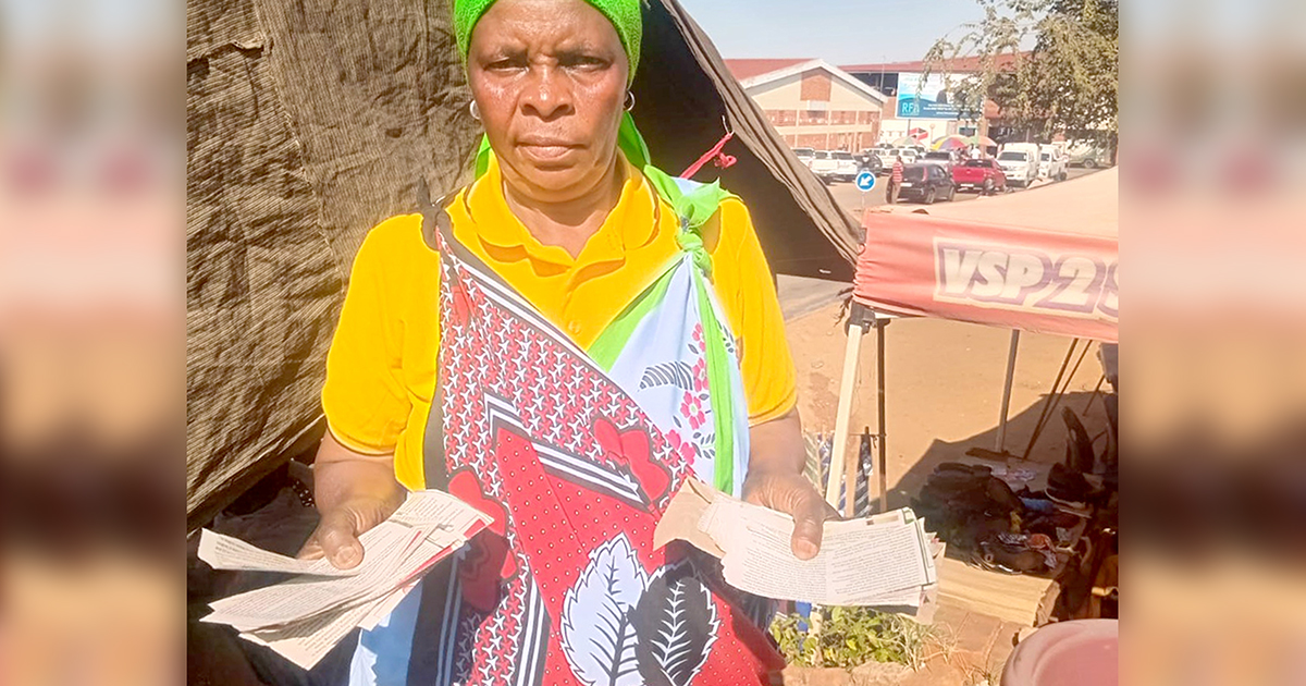 Con artists leave Gogo Rilisa with worthless papers