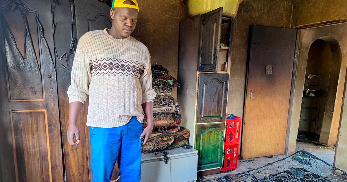 'I have no enemies, so why try and burn down my house?'